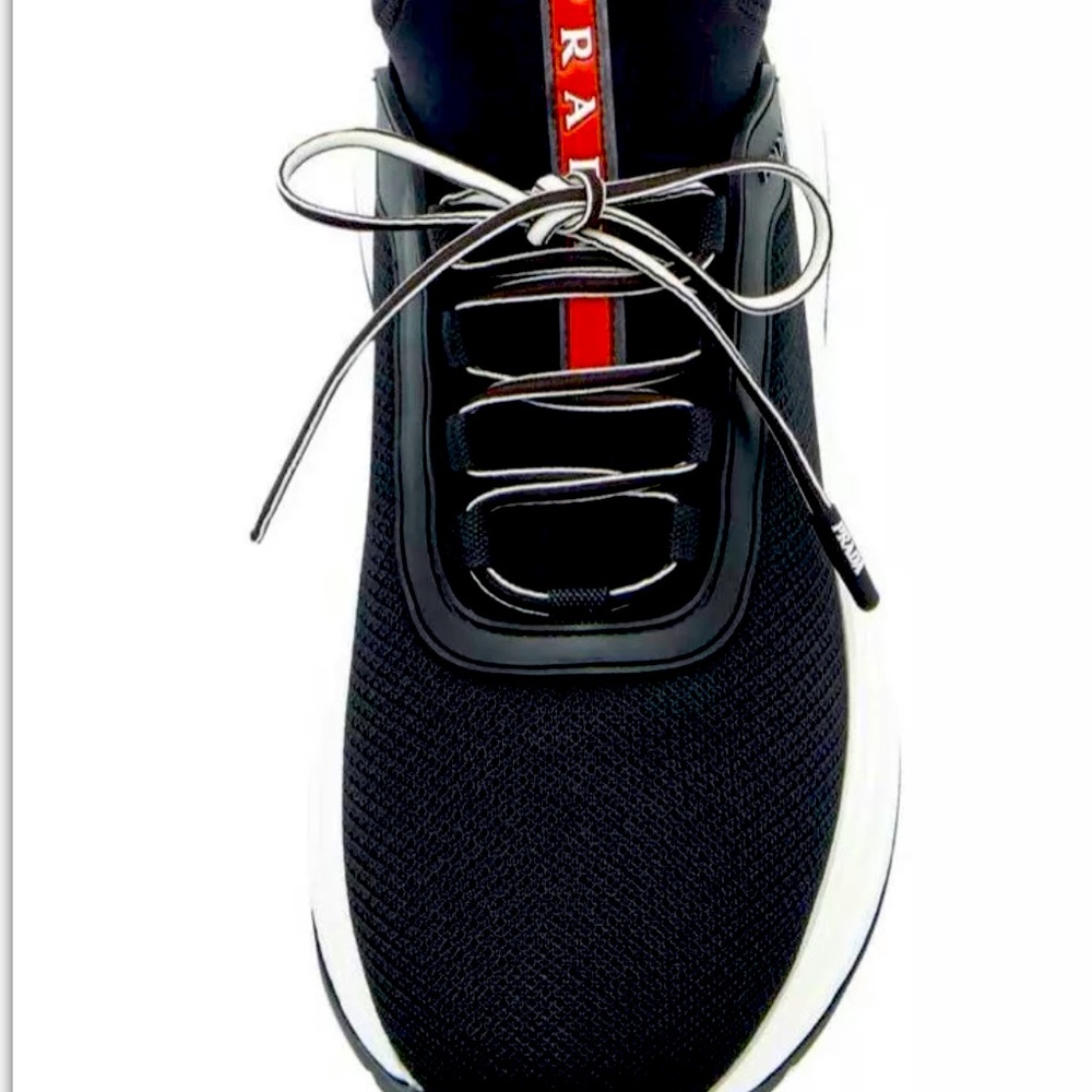 Prada Neoprene And Rubber Sneakers Size 37.5
